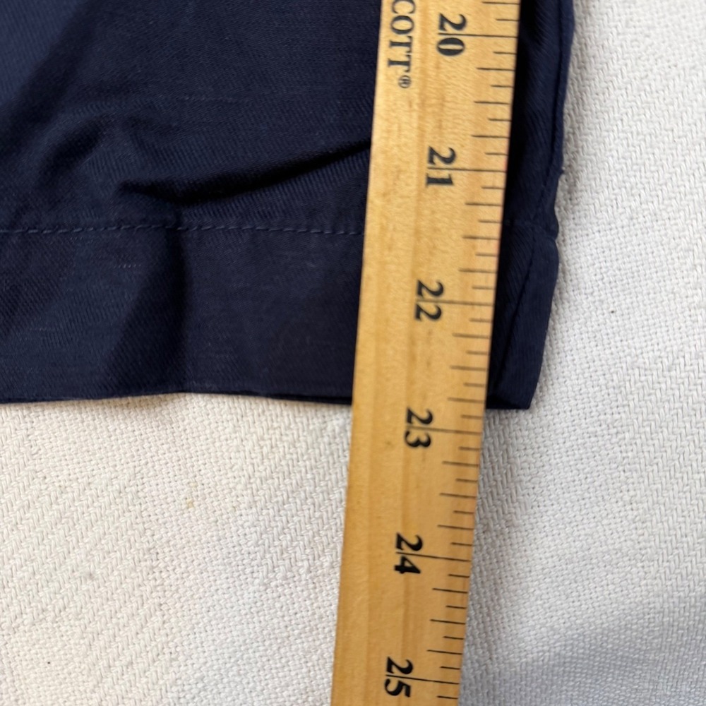 Banana Republic Mens Navy Blue Elastic Waist Relaxed Straight Crop Pants Large - Picture 7 of 8